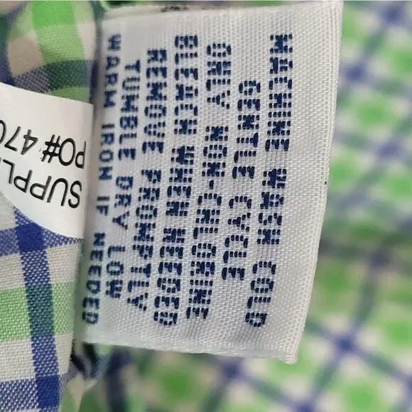 Polo Ralph Lauren Mens Shirt Size M Green Plaid Button Down Long Sleeve Ponyless - Picture 10 of 10